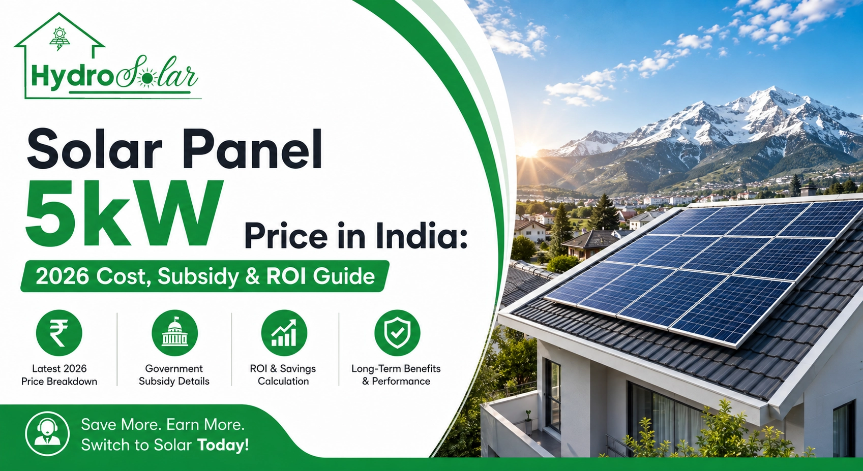Solar Panel 5kW Price in India: 2026 Cost, Subsidy & ROI Guide
